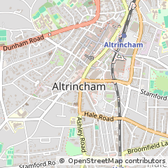 Map of Altrincham, Cheshire