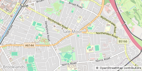 Map of Sale Moor, Cheshire