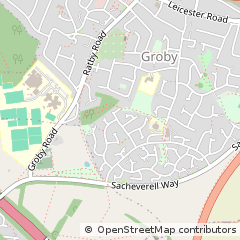 Map of Groby, Leicestershire