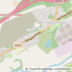 Map of Bonnybridge, Stirlingshire