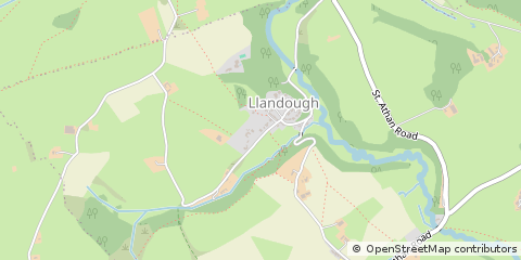 Map of Cowbridge, Vale of Glamorgan