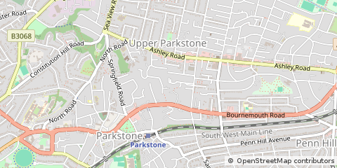 Map of Poole, Dorset