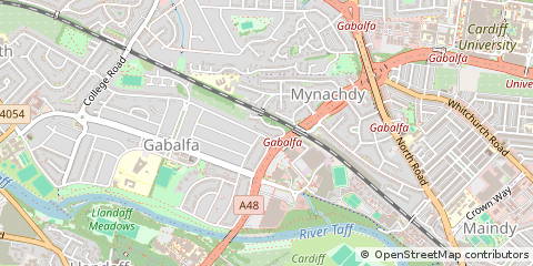 Map of Cardiff
