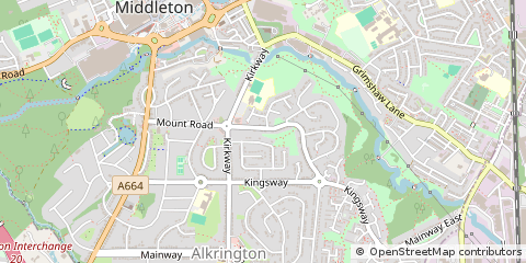 Map of Manchester, Lancs