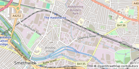 Map of Smethwick