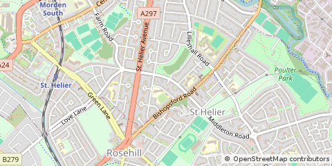 Map of Morden, Surrey