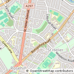 Map of Morden, Surrey