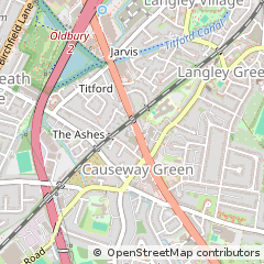 Map of West Midlands