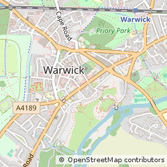 Map of Warwick, Warwickshire