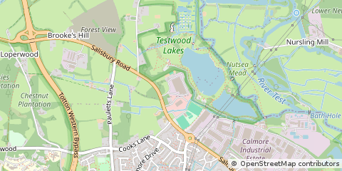 Map of Southampton, Hampshire