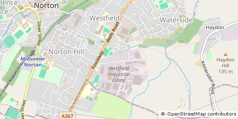 Map of Midsomer Norton, Bath
