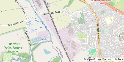 Map of CO. Durham
