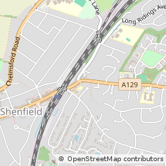 Map of Brentwood, Essex