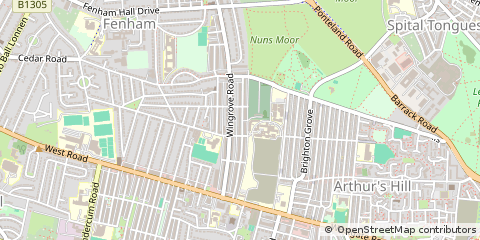 Map of Newcastle Upon Tyne