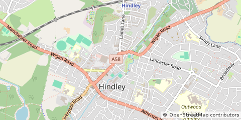 Map of Wigan