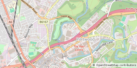 Map of Stockport, Cheshire