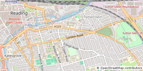 Map of Reading, Berkshire