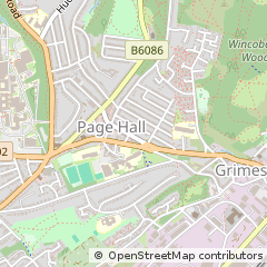 Map of Sheffield, South Yorkshire