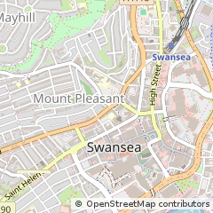 Map of Swansea