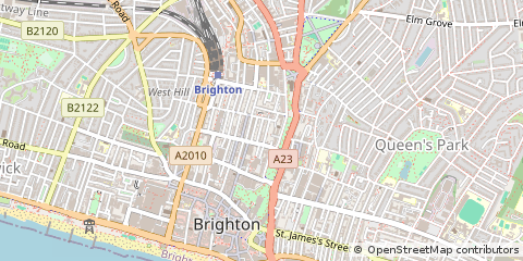 Map of Brighton, East Sussex
