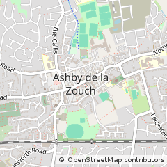 Map of Ashby-DE-LA-Zouch, Leicestershire