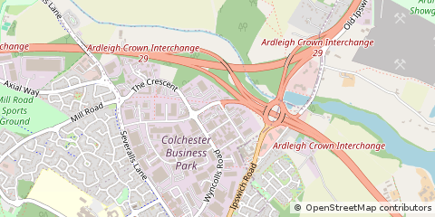 Map of Colchester, Essex