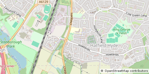 Map of Welwyn Garden City