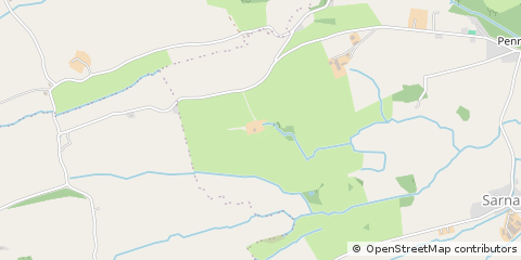 Map of Llanymynech, Powys