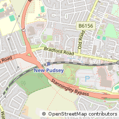 Map of Pudsey, West Yorkshire