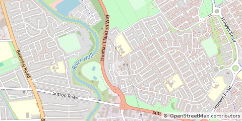 Map of Hull, East Yorkshire