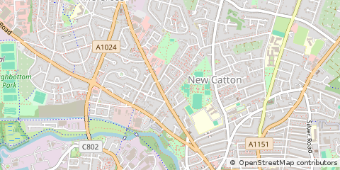 Map of Norwich, Norfolk