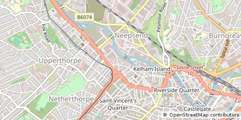 Map of Sheffield
