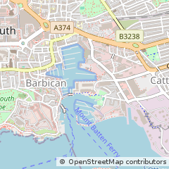 Map of Plymouth, Devon