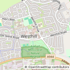 Map of Westhill, Aberdeenshire
