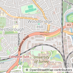 Map of Guildford, Surrey