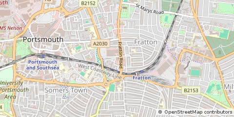 Map of Portsmouth, Hampshire