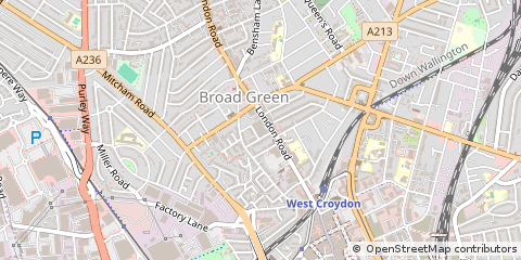 Map of Croydon