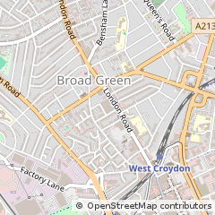 Map of Croydon