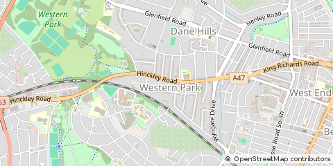 Map of Leicester