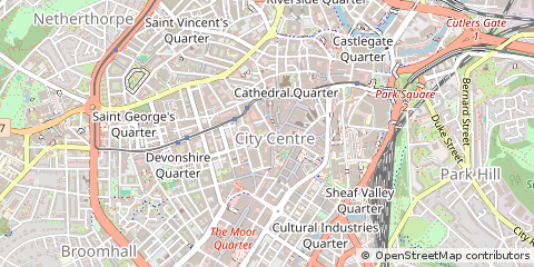 Map of Sheffield