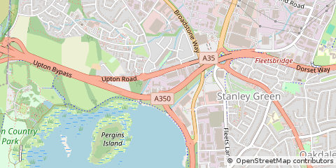 Map of Poole, Dorset