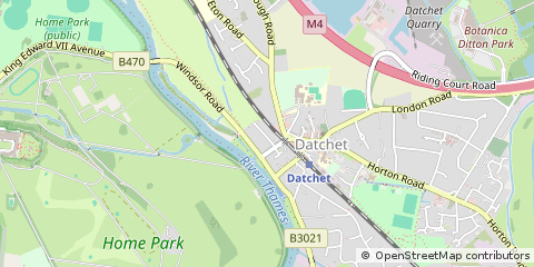 Map of Datchet, Berkshire