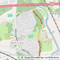 Map of PEN-Y-FAI