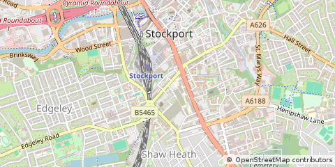 Map of Stockport