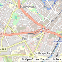 Map of Birmingham