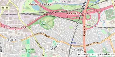 Map of Gatley, Stockport