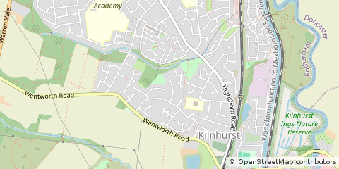 Map of Mexborough, South Yorkshire