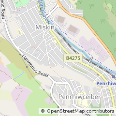 Map of Mountain ASH, Rhondda Cynon TAF