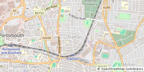Map of Portsmouth, Hampshire