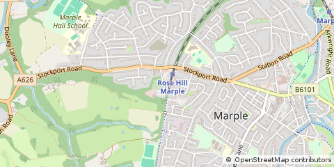 Map of Stockport, Cheshire